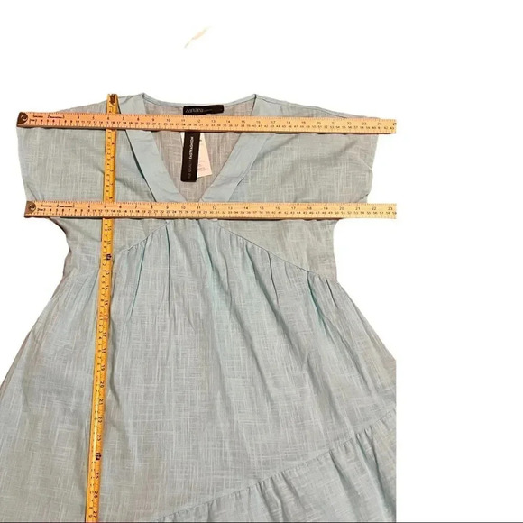 Zanzea Loose Long Dress Womens V-neck Short Sleeve Solid Casual Maxi Dresses. - Picture 7 of 9